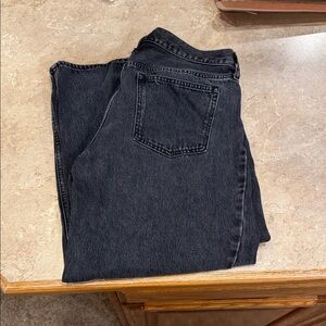 Abercrombie & Fitch mid rise barrel jeans
